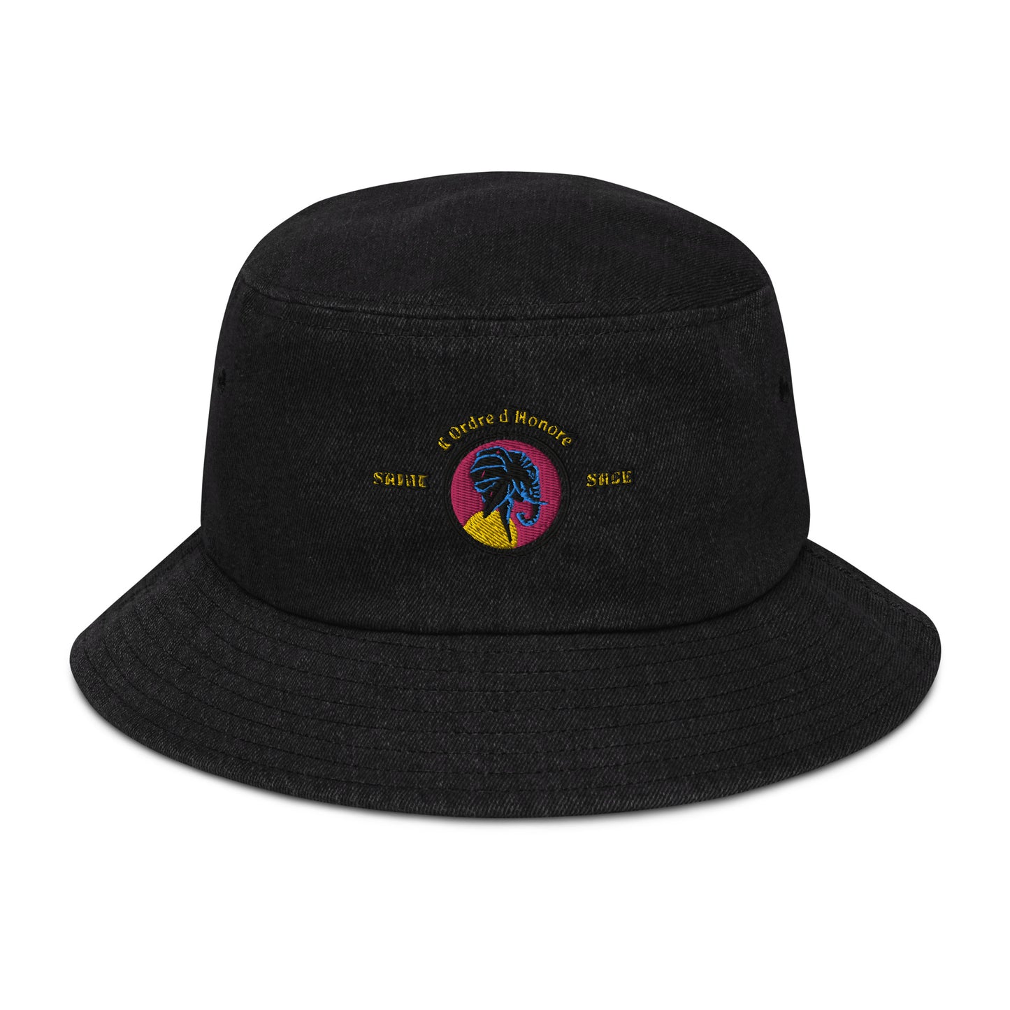 Saint-Sage denim bucket hat